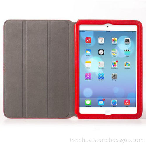 Luxury Leather Stand Slim Smart Cover for iPad Air with 3 Fold Function